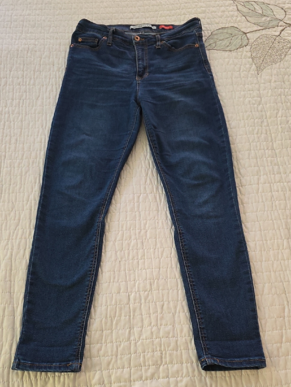 Celebrity Pink Dark Blue Skinny Jeans